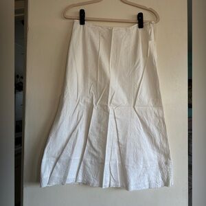 J. Crew Classic White A-Line Skirt